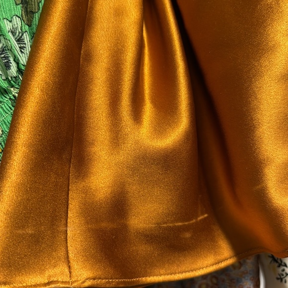 Reformation Daniela 100% silk copper maxi halter gown dress wedding fall size 8 - Picture 14 of 16